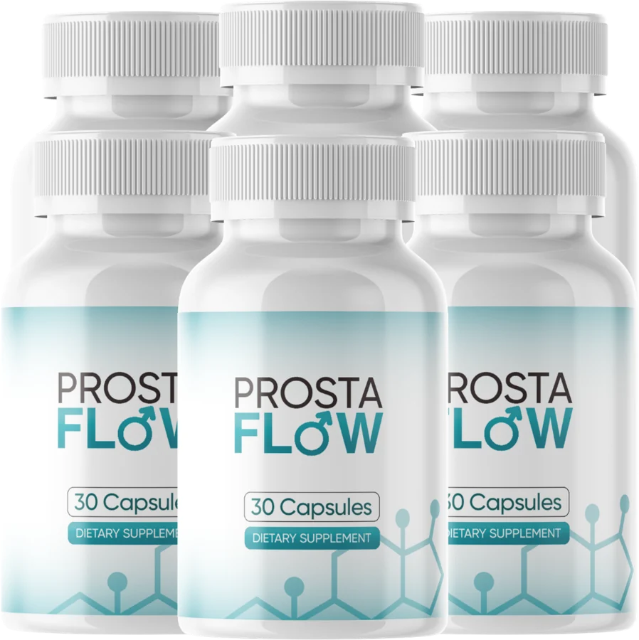 ProstaFlow prostate health support supplement, six bottles of 30 capsules